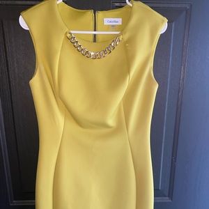Dark lime green Calvin Klein dress size 6